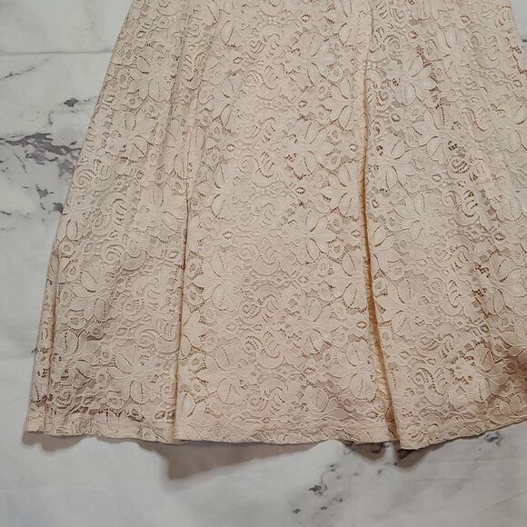 Lulus Cream Lace Midi Dress - Picture 3 of 8